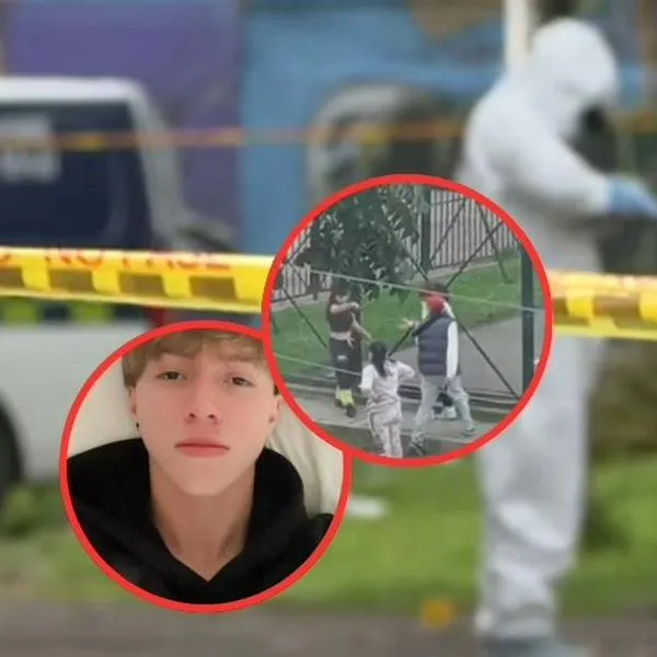 En este lugar del barrio Quiroga, Bogotá, fue asesinado el hijo del inspector de la Policía, Juan Felipe Rincón. Mostraron nuevos videos