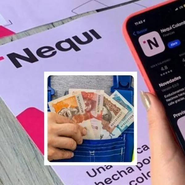 Fotos de Nequi y dinero, en nota de cómo recibir pago de prima por Nequi en Colombia.