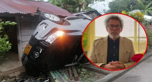 Accidente de Pastor Alape en Puerto Berrío. 