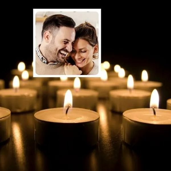 Fotos de velas y familia, en nota de qué es mejor entre velas de colores o blancas el día de velitas, 7 de diciembre