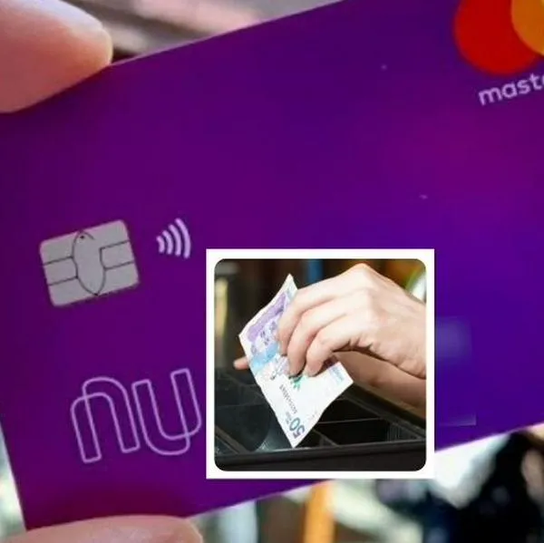 Foto de Nubank y dinero en tiendas, en nota de que Nubank dijo cómo es el depósito en efectivo con Puntored en tiendas de Colombia
