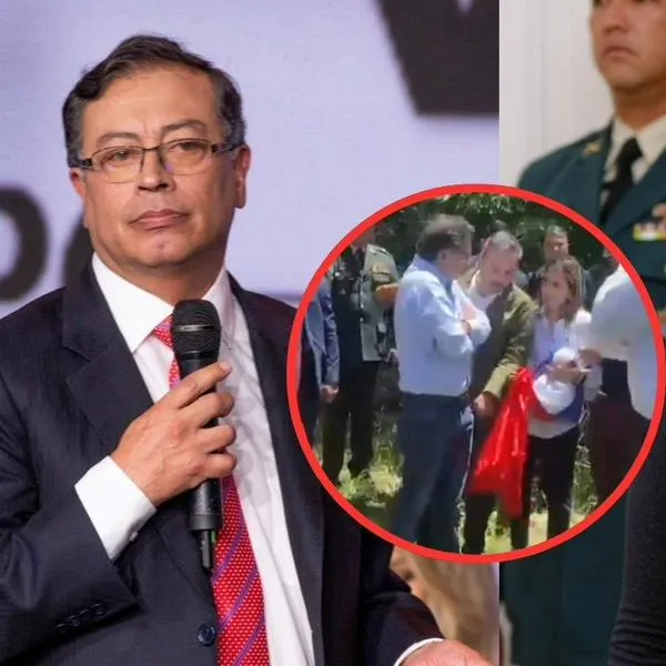 Imagen de referencia de Petro y Laura Sarabia y captura de video.