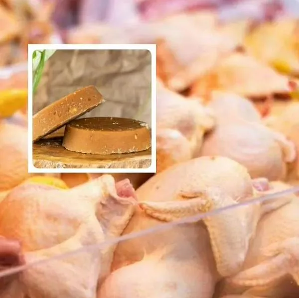 Fotos de pollo y panela, en nota de cuánto suben pollo, res y panela en diciembre en Colombia; precios en Corabastos