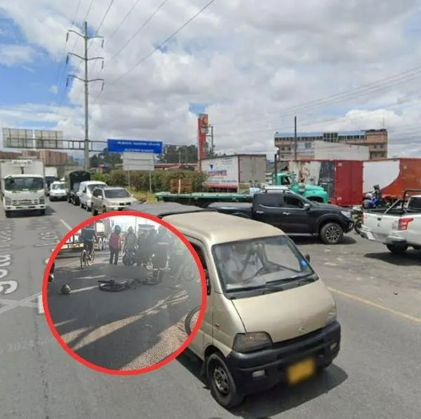 Accidente vía Bogotá-Mosquera hoy: ciclista murió atropellado por tractomula