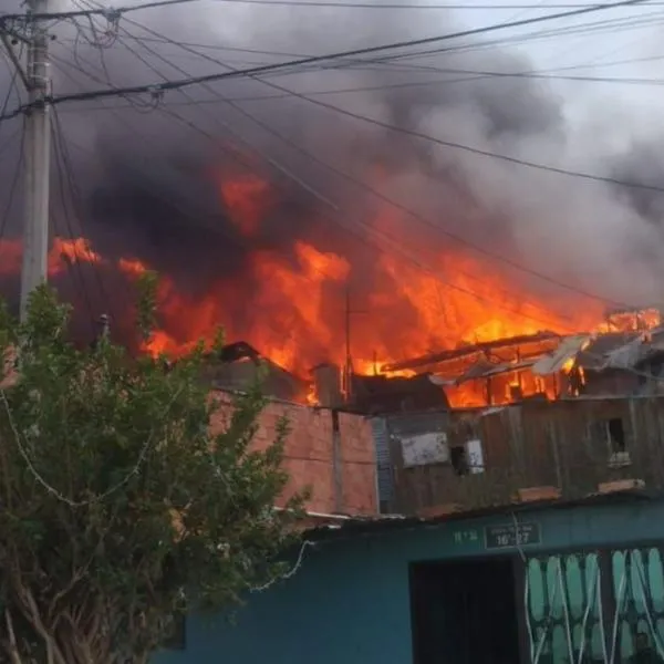 Incendio en Ciudad Bolívar.