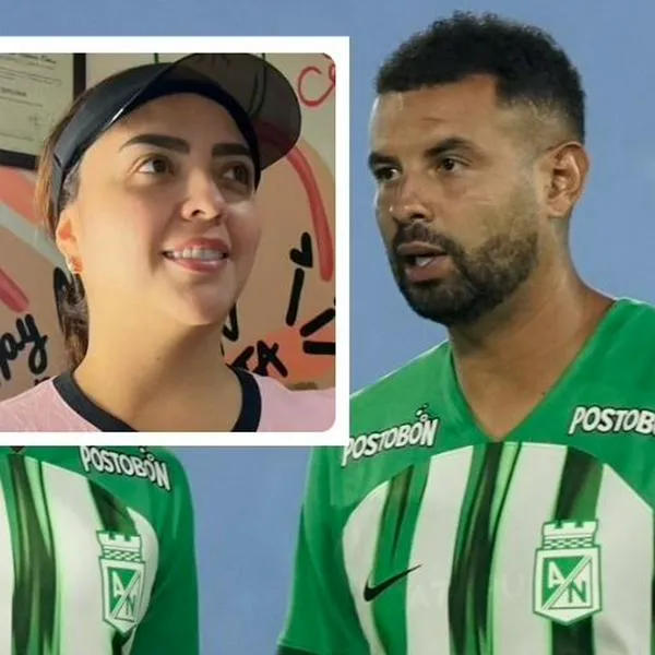 Fotos de Edwin Cardona y de Carolina Castaño, en nota de que Edwin Cardona, a poco de América vs. Nacional, expuso tema de familia sin esposa