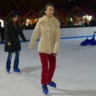 Foto de patinaje sobre hielo, en nota sobre cuál es el pueblo de Cundinamarca que tiene pista de patinaje sobre hielo gratis