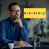 ¿Cuál es la respuesta a 9 ÷ 9 ÷ 9 x 9? Reto matemático para mente ágiles