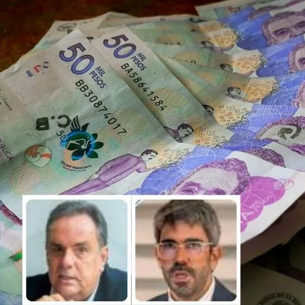 Foto de dinero colombiano y directivos de Sura y Argos, en nota de cómo acaba Grupo Empresarial Antioqueño y cómo quedan Sura y Argos tras negocio