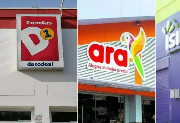 D1, Ara e Ísimo: supermercados han crecido en Colombia.