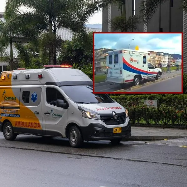 Ambulancias casi causan tragedia en Bogotá.