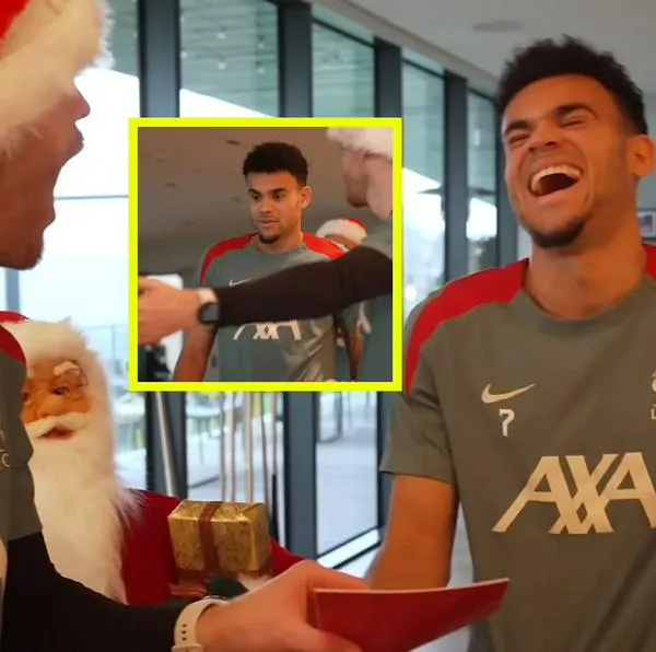 Luis Díaz, a propósito del regalo de Navidad que le dieron en Liverpool: video y reacción