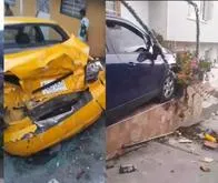 Grave accidente en Bogotá: 4 carros quedaron destruidos y uno se fue contra casa