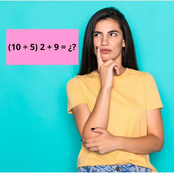 ¿Cuál es la respuesta de (10 ÷ 5) 2 + 9? Desafío que pone a rascar cabezas