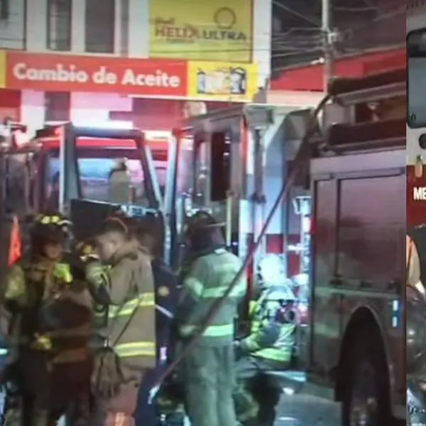 Captura de pantalla de incendio en barrio 7 de agosto