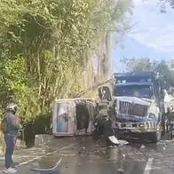 Accidente en Bucaramanga deja 9 heridos y paso bloqueado a aeropuerto: videos