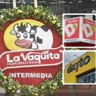 Fotos de La Vaquita, D1 y Éxito, en nota de quién es dueño de supermercados La Vaquita, rival de Éxito, Ara y D1 en Medellín