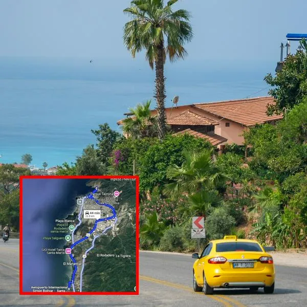 ¿Cuánto cuesta un taxi de Santa Marta a Taganga?