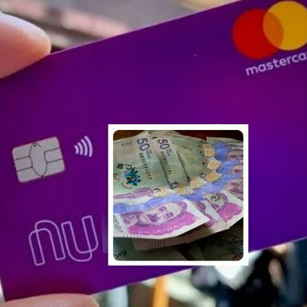Foto de Nubank y dinero, en nota de que Nubank expuso cómo es novedad con su tarjeta de crédito para pagos en Colombia