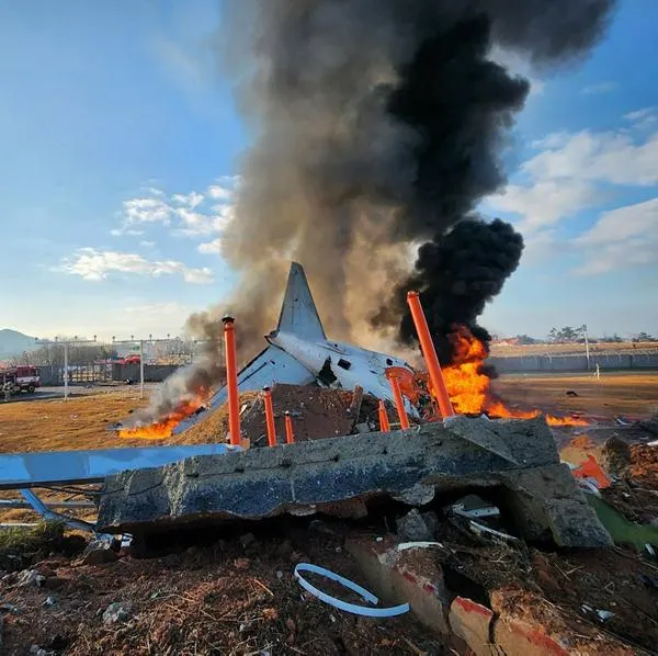 Número de fallecidos por accidente en Corea del Sur.
