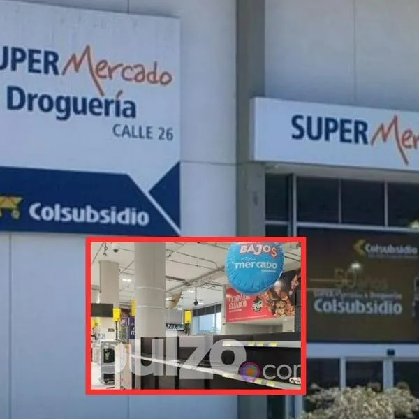 Tristeza por lo que está pasando con el famoso Colsubsidio de la 26, en Bogotá. Estantes lucen vacíos y no hay un solo producto. 