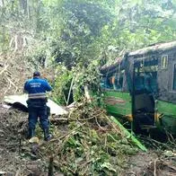 Accidente de bus en Caparrapí, Cundinamarca, murió el conductor y son 5 víctimas