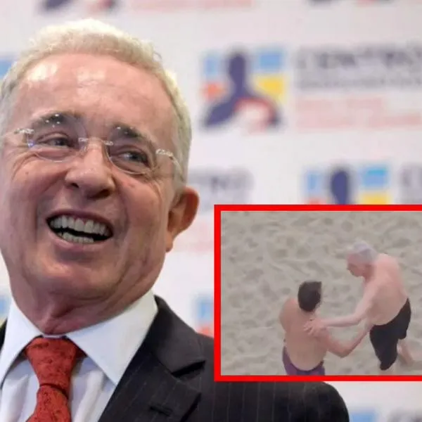Expresidente Álvaro Uribe fue captado en Coveñas repartiendo abrazos y besos