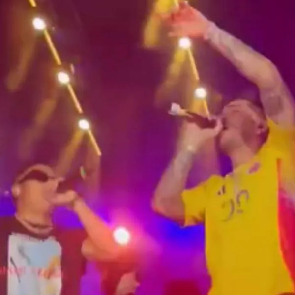 Jugadores de la Selección Colombia en Feria de Cali en concierto de Ryan Castro