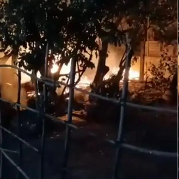 Adulto mayor se salvó de morir en incendio causado por un volador en fin de año en Cereté