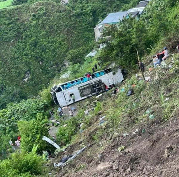 Escalofriante relato de una testigo del accidente de bus en la vía Ipiales-Pasto