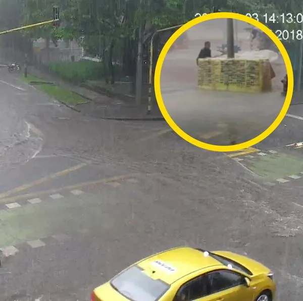 Fuertes lluvias en Bogotá. 