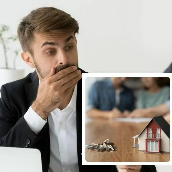 Foto de hombre preocupado y arriendo, en nota sobre problema para arriendo en Bogotá en enero de 2025 por situación de inmobiliarias
