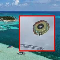 San Andrés: accidente en parasail dejó dos personas heridas y causó pánico