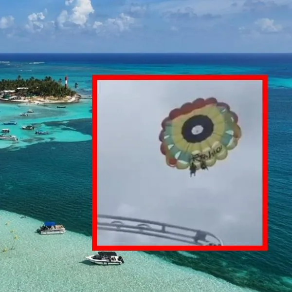San Andrés: accidente en parasail dejó dos personas heridas y causó pánico