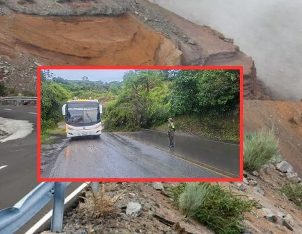 Grave accidente de tránsito en una vía de Nariño: roca cayó sobre un bus