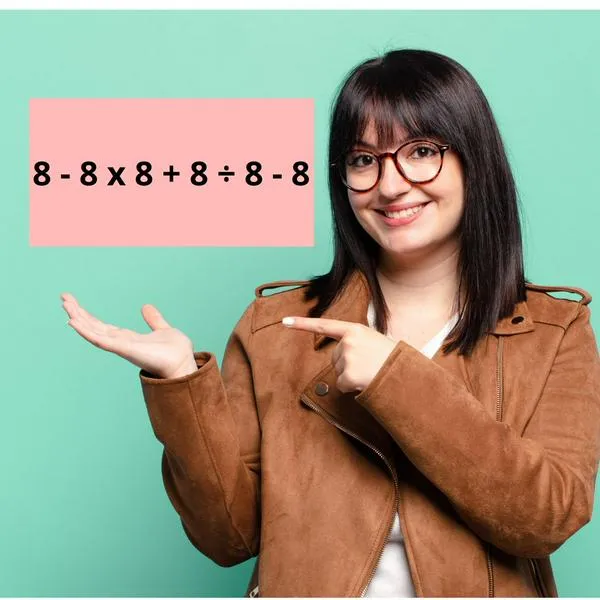¿Cuál es la respuesta de 8 - 8 x 8 + 8 ÷ 8 - 8? Hay truco al que pocos le dan