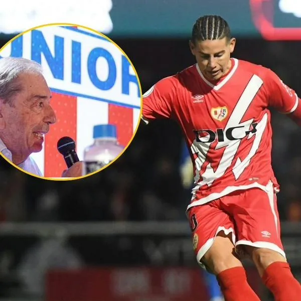 Imagen de James Rodríguez en Rayo Vallecano y Fuad Char.