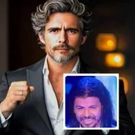 Fotos de Armonio y meme, en nota de memes de Yo me llamo 2025 por Armonio con dobles de Morat y Marco Antonio Solís