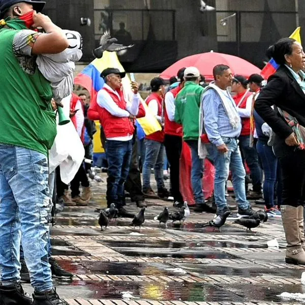 Imagen de referencia de marchas en Bogotá.