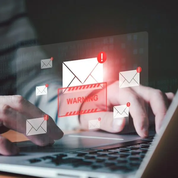 Imagen de Phising con correo electrónico.