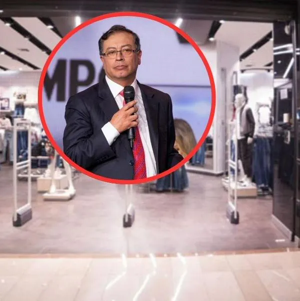 Imagen de referencia de tienda Koaj y Gustavo Petro.