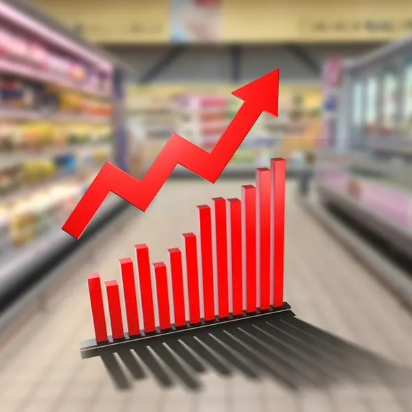 Aumento de precios de la canasta familiar en Colombia.