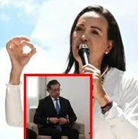 Machado envió mensaje a Petro por enviar delegación a posesión de Maduro