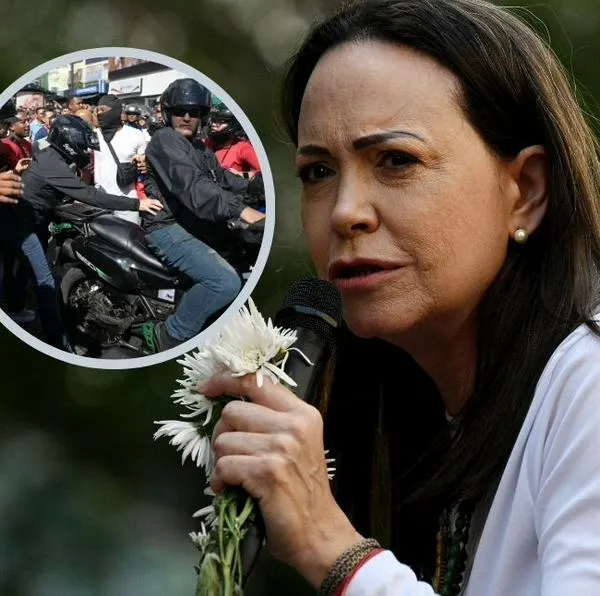Marchas en Venezuela hoy: María Corina Machado fue detenida este jueves después de encabezar una protesta contra Nicolás Maduro.
