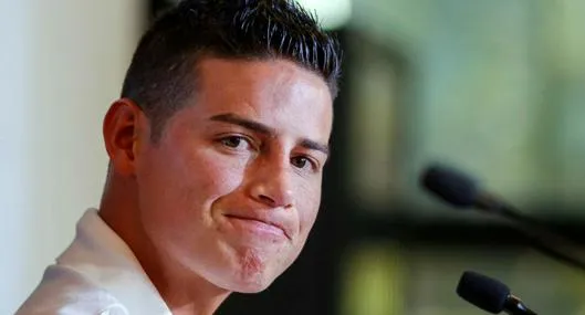 Foto de James Rodríguez, en nota de qué hizo Rayo Vallecano con James Rodríguez con aviso radical a prensa en España