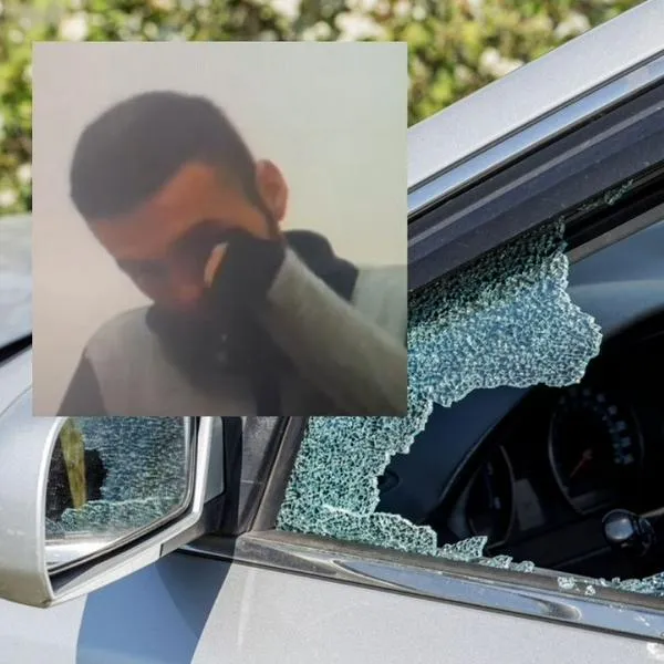 Imagen de hombre capturado de los 'Rompevidrios' en Bogotá