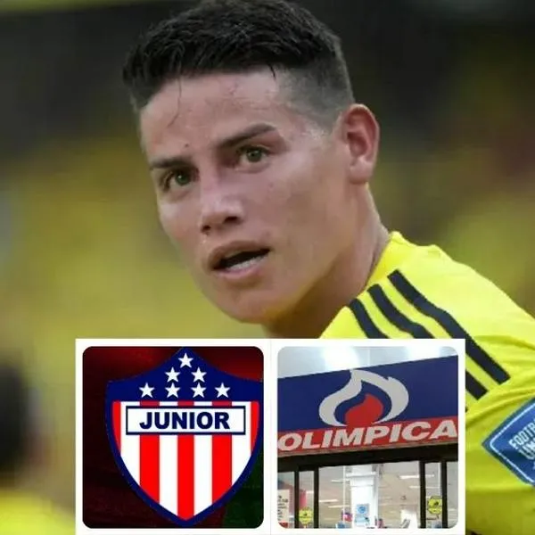 Fotos de James Rodríguez, Junior y Olímpica, en nota sobre James Rodríguez en Junior: cuáles empresas están metidas en negocio del fichaje