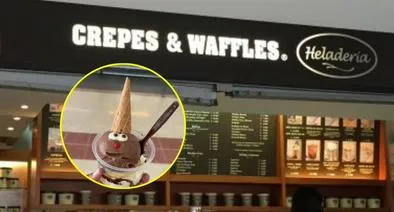 Crepes & Waffles, viral por hombre que expuso cambio en postre de helado payaso