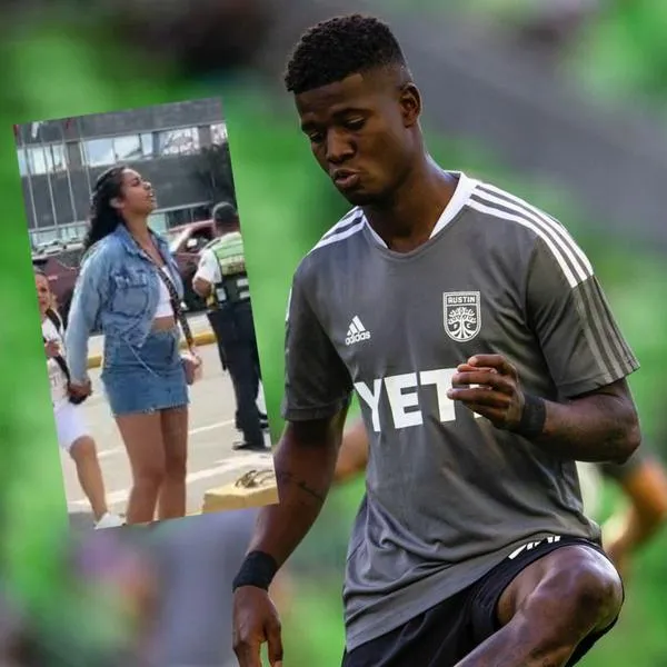 Mujer increpó al futbolista Washington Corozo, de Emelec, club que dirige Leonel Álvarez, y lo acusó de dejarla embarazada. Así fue el momento en video.