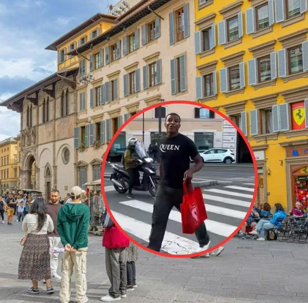 Reconocido 'Tiktoker' mostró con orgullo una bolsa del D1 en las calles de Italia.